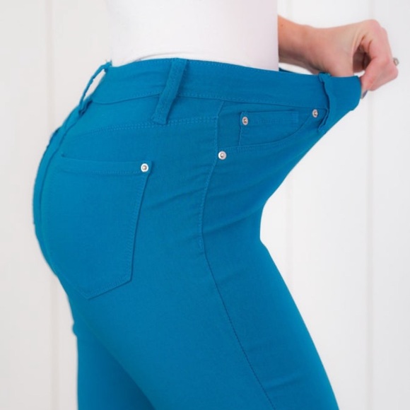 NWT YMI Mid Rise Blue Hyper Stretch Skinny Jeans size small - Picture 2 of 8